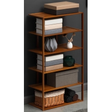 楠竹家用防塵置物架      五層52長